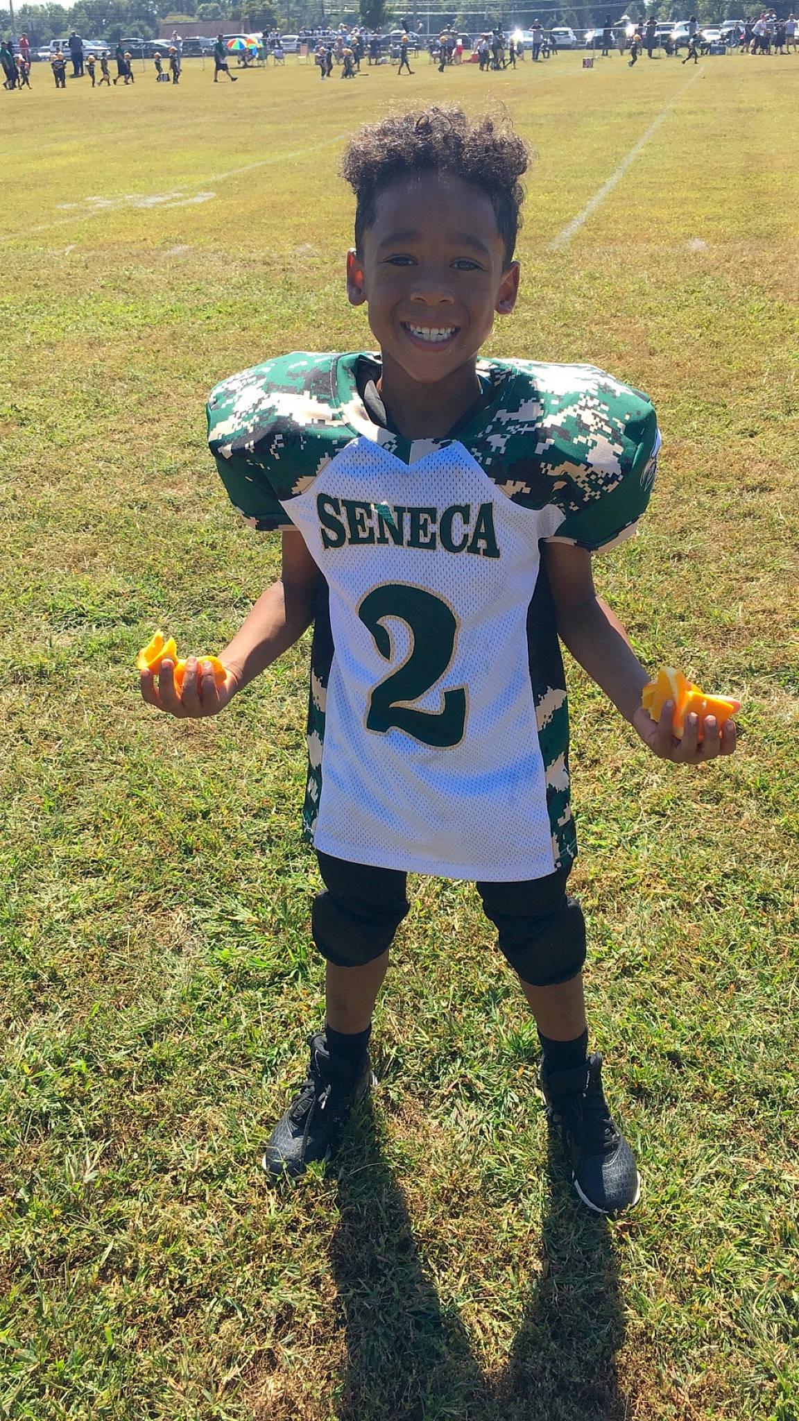 Jayvyn is registered to the contest to win money with this photo: ball, ball_game, child, competition_event, football, football_player, grass, joy, person, play, player, soccer, soccer_ball, soccer_player, sports_equipment, team_sport, tournament