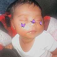 Naylani joined the competition — help win amazing prizes! baby, cheek, child, face, forehead, head, lip, nose, pink, skin, toddler, toy