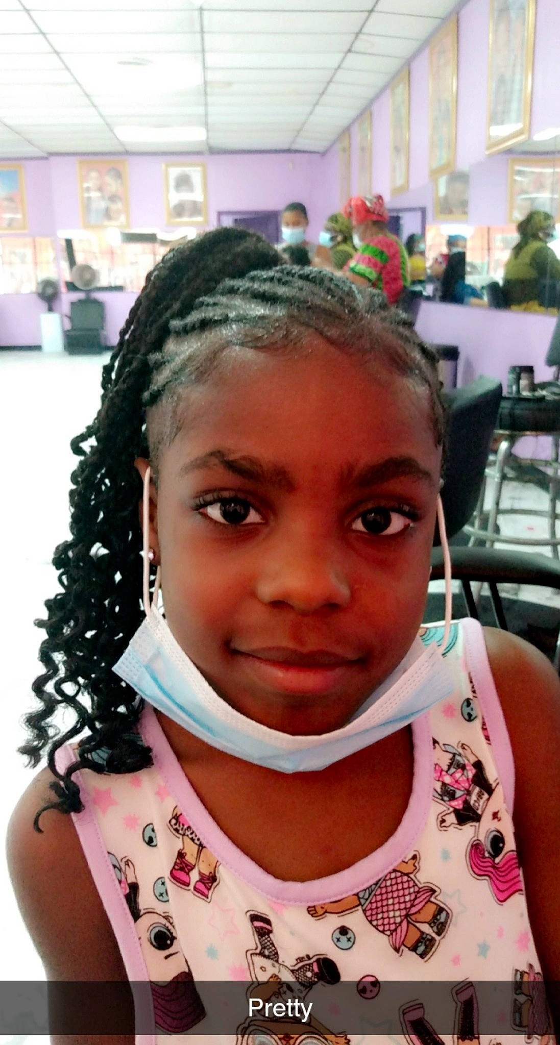 Zarriah joined the competition — help win amazing prizes! black_hair, blurred, chair, cheek, child, chin, cornrows, ear, eyebrow, eyelash, facial_expression, forehead, fun, hair, hairstyle, iris, joy, lip, nose, organ