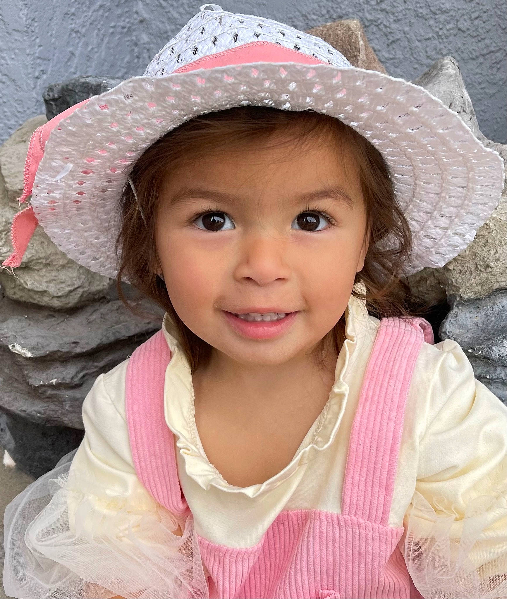 Brenda is registered to the contest to win money with this photo: cap, cheek, chin, fashion, flash_photography, fun, happy, hat, headgear, headwear, human, joy, lip, organ, outerwear, person, pink, skin, sleeve, smile