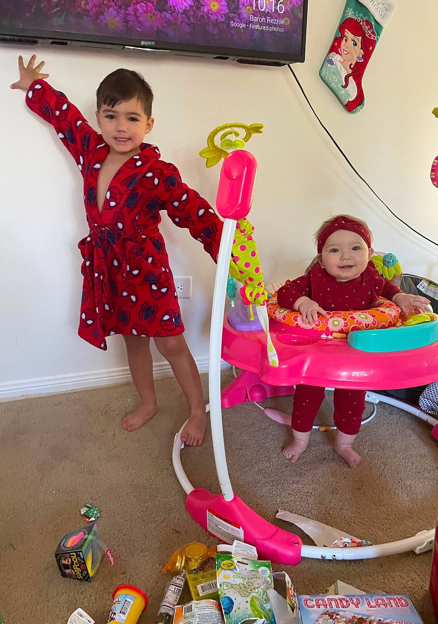 Harper joined the competition — help win amazing prizes! baby_toddler_clothing, chair, child, event, fashion_design, flooring, fun, happy, headwear, joy, leisure, magenta, party_supply, pattern, person, pink, play, room, sandal, sharing
