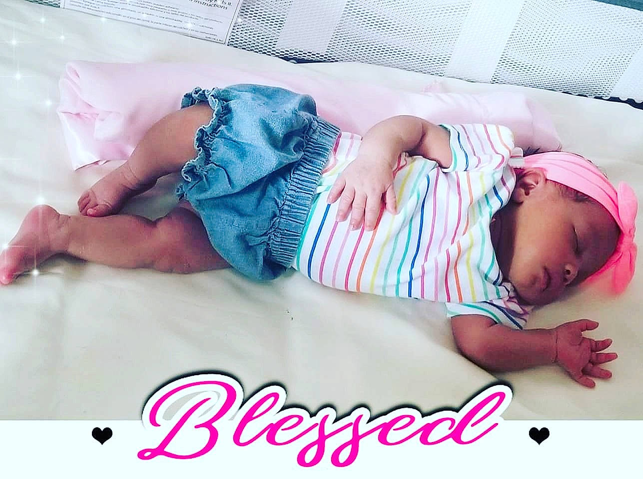 Noa joined the competition — help win amazing prizes! child, finger, girl, hand, infant, pink, product, sleep, toddler