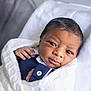 newborn, baby, infant, wrapped, blanket, close_up, face, eyes, hand, soft, white, cloth, cute, lying_down, portrait, child, newborn_clothing, skin, head, sleeping_area