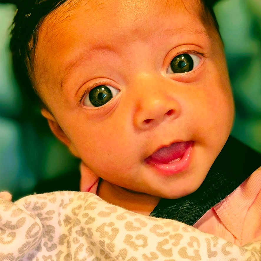 Scout joined the competition — help win amazing prizes! accessories, baby, blanket, bodypart, earring, face, finger, hand, happy, head, jewelry, mouth, newborn, person, photography, portrait, quilt, selfie, smile, teeth