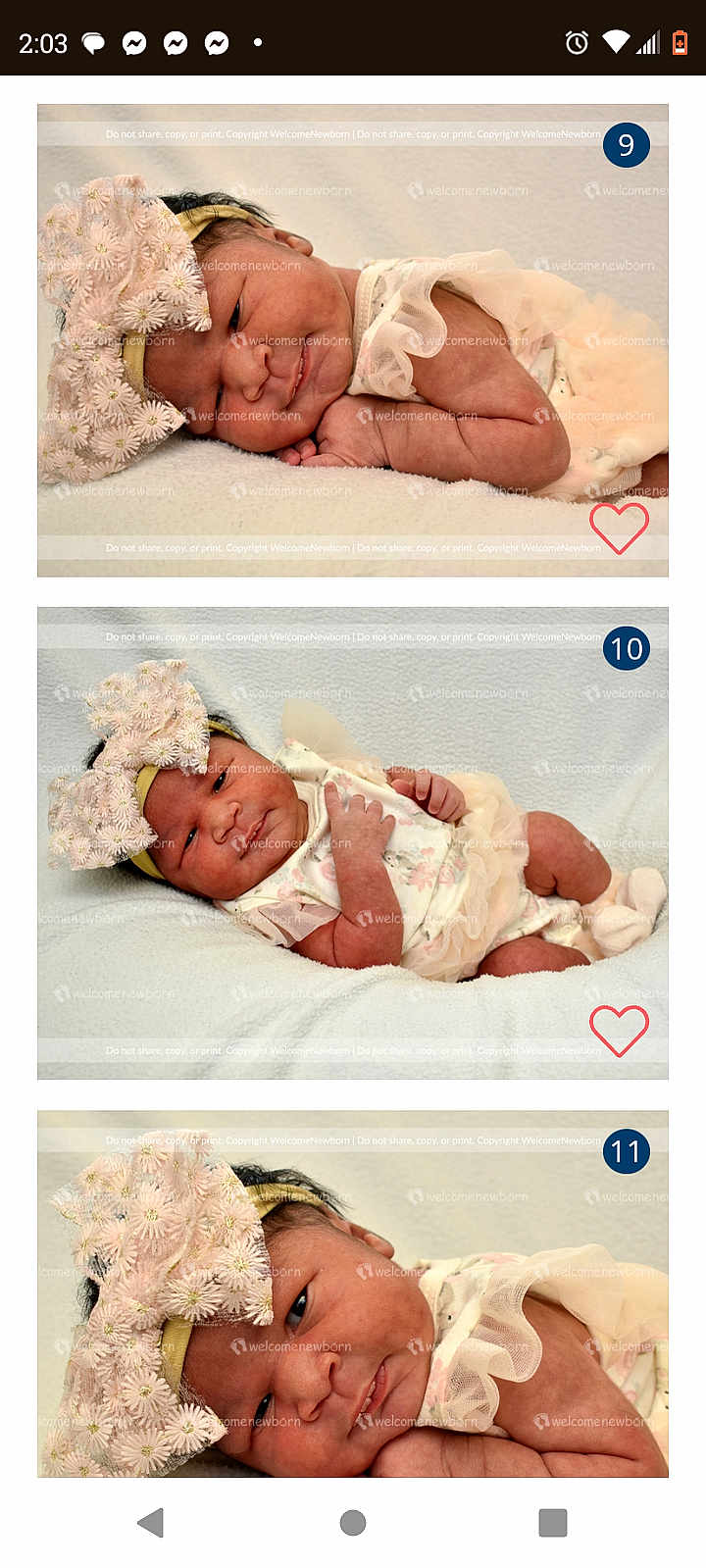 Ja'Zyra is registered to the contest to win money with this photo: newborn, baby, infant, headband, flower, soft_blanket, cute, sleepy, portrait, baby_clothing, closeup, pink, white, skin, baby_pose, toddler, smile, baby_face, lying_down, adorable