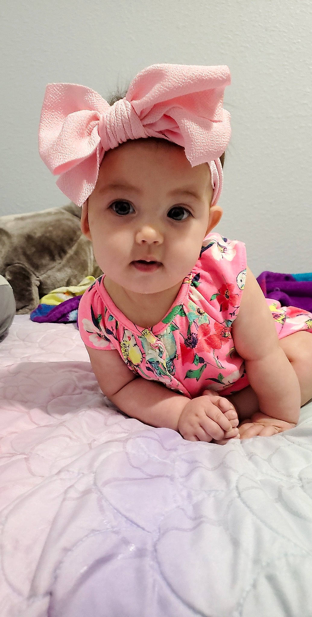 Kinslee joined the competition — help win amazing prizes! baby, baby_toddler_clothing, cap, cheek, child, comfort, dress, finger, fun, happy, headgear, headwear, lip, magenta, person, pink, product, skin, sleeve, smile