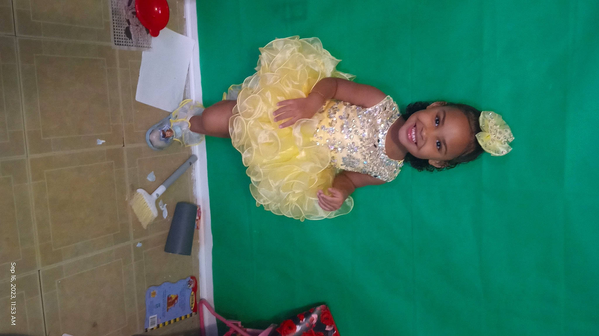 Jayla joined the competition — help win amazing prizes! abdomen, child, elbow, event, fun, happy, joy, knee, leisure, person, room, sari, smile, thigh, trunk, visual_arts