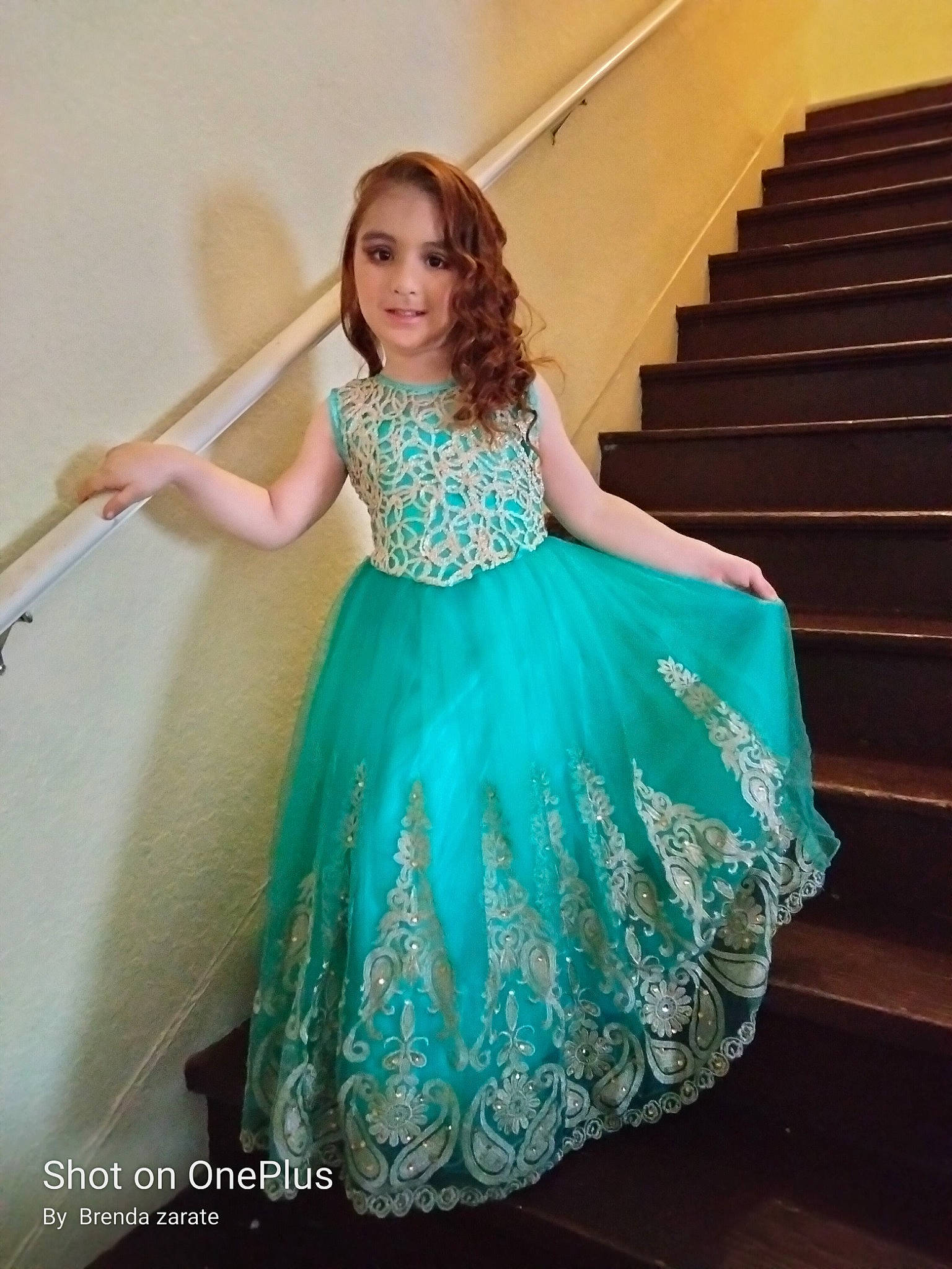 Klarissa Murga is registered to the contest to win money with this photo: abdomen, day_dress, electric_blue, fashion_design, flash_photography, formal_wear, gown, hair, hairstyle, happy, long_hair, magenta, one_piece_garment, person, purple, ruffle, shoulder, sleeve, smile, trunk