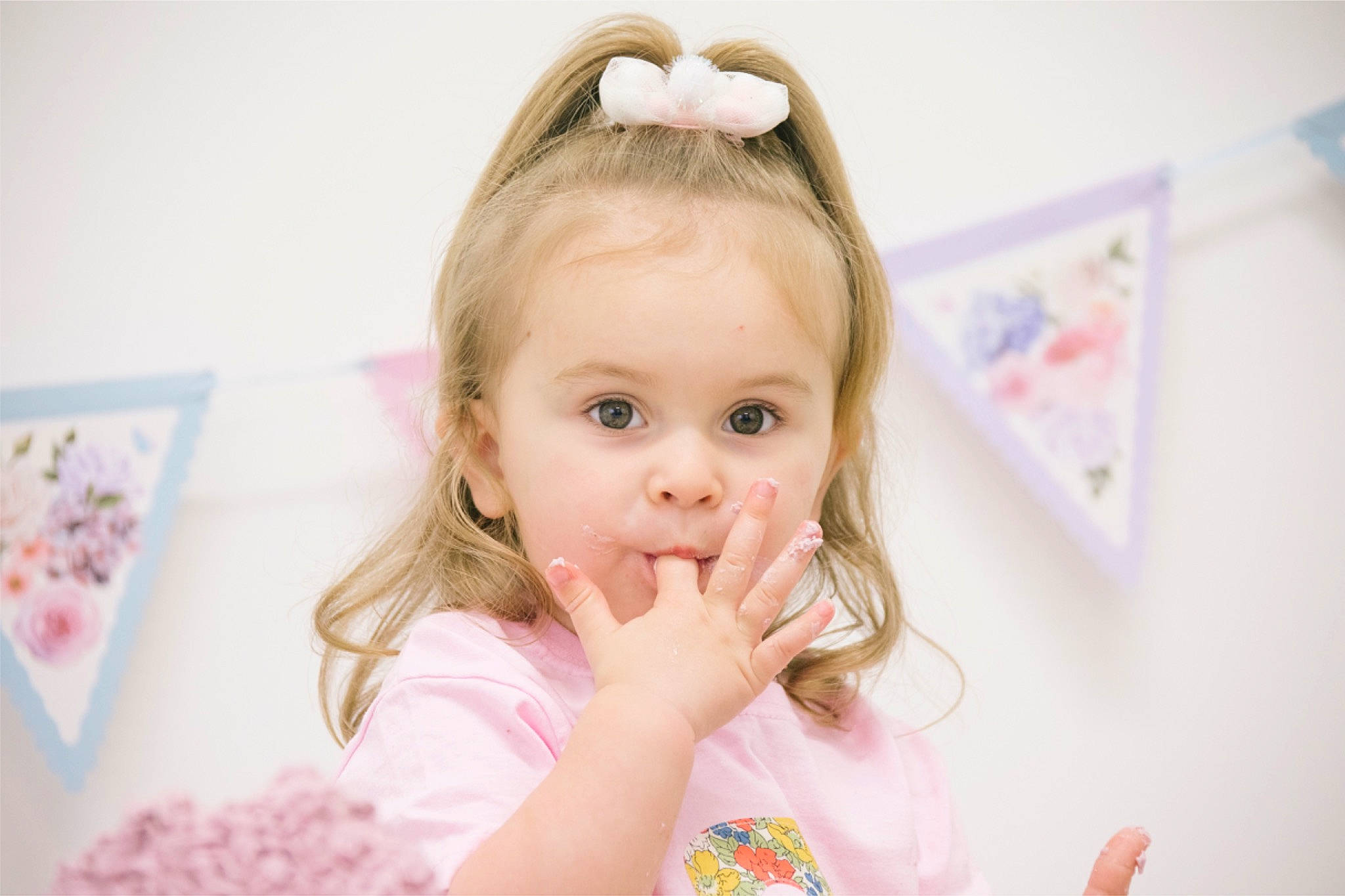 Ava-mae is registered to the contest to win money with this photo: baby, beauty, blond, brown_hair, cheek, child, ear, eye, face, facial_expression, hair, happy, head, lip, nose, person, pink, room, skin, smile