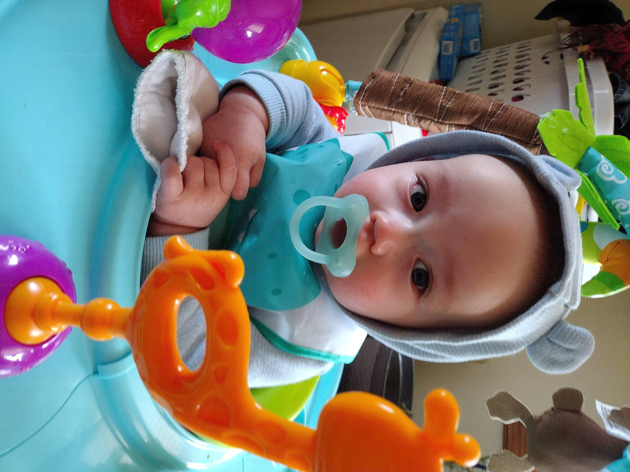 Cillian is registered to the contest to win money with this photo: animated_cartoon, animation, art, baby, baby_products, baby_toys, child, event, fictional_character, fun, happy, party_supply, person, plastic, play, room, smile, snapshot, stuffed_toy, toddler