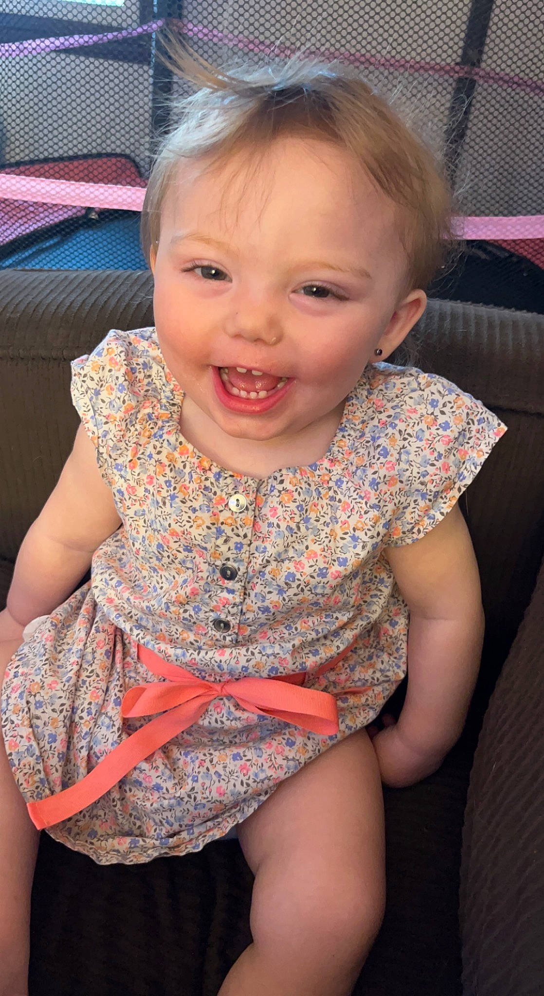 Ayva joined the competition — help win amazing prizes! baby_toddler_clothing, cheek, chin, eye, finger, hairstyle, happy, head, human_body, iris, lip, mammal, mouth, neck, nose, organ, person, skin, smile, standing