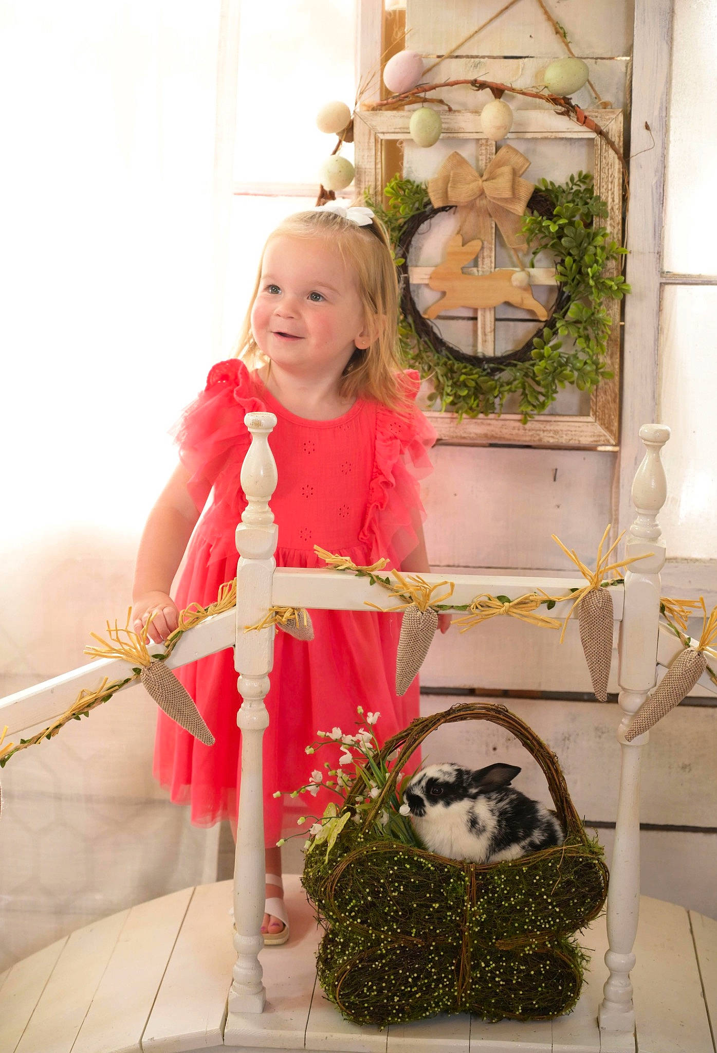 Addilyn joined the competition — help win amazing prizes! christmas, christmas_decoration, christmas_ornament, dress, event, floral_design, flower_arranging, fur, happy, holiday, house, joy, ornament, peach, person, plant, smile, toddler, toy, twig