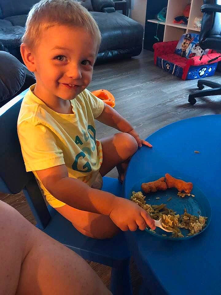 Lukas is registered to the contest to win money with this photo: child, eating, food, joy, person, toddler, vacation