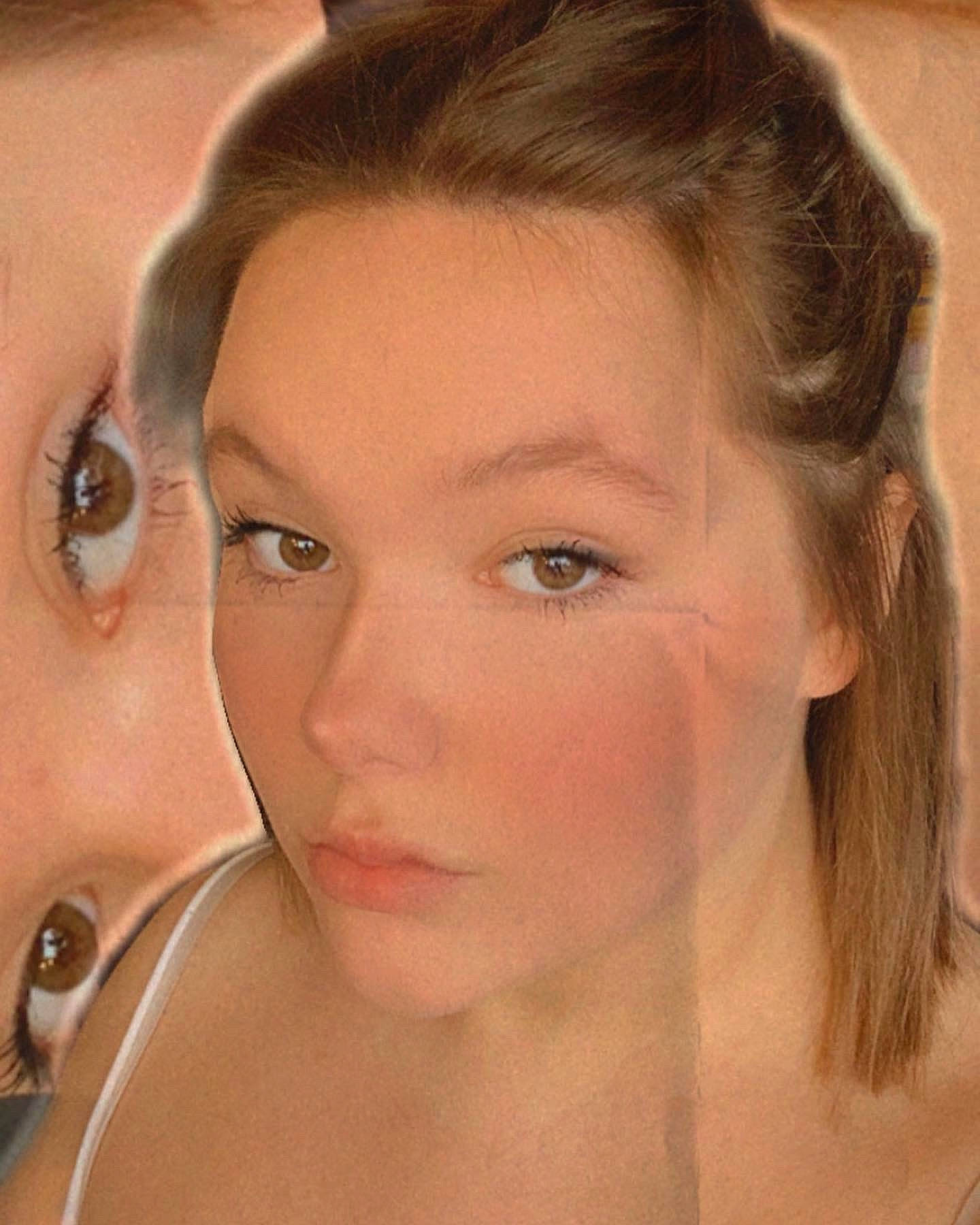 Célia participe au concours pour gagner de l'argent avec cette photo : cheek, chin, ear, eye, eye_liner, eyebrow, eyelash, face, flash_photography, forehead, hair, head, jaw, lip, makeover, neck, nose, person, shoulder, skin