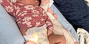Celia joined the competition — help win amazing prizes! baby, sleeping, diaper, blanket, pillow, bed, clothing, infant, soft, cozy, child, pink, white, floral, sock, rest, relaxation, cute, peaceful, indoors