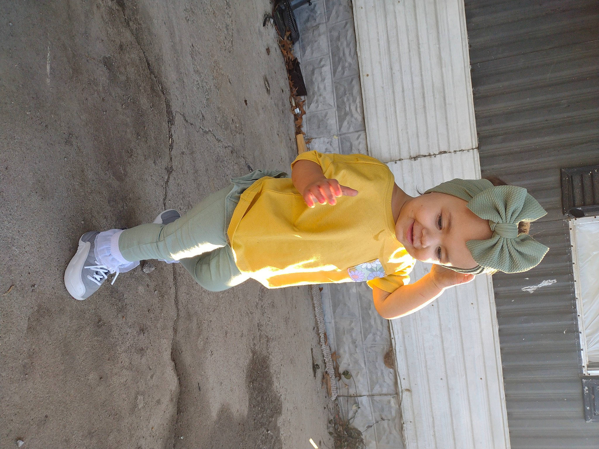 Kalaya is registered to the contest to win money with this photo: child, fun, hat, headwear, joy, person, thigh, toddler, walking_shoe, wood