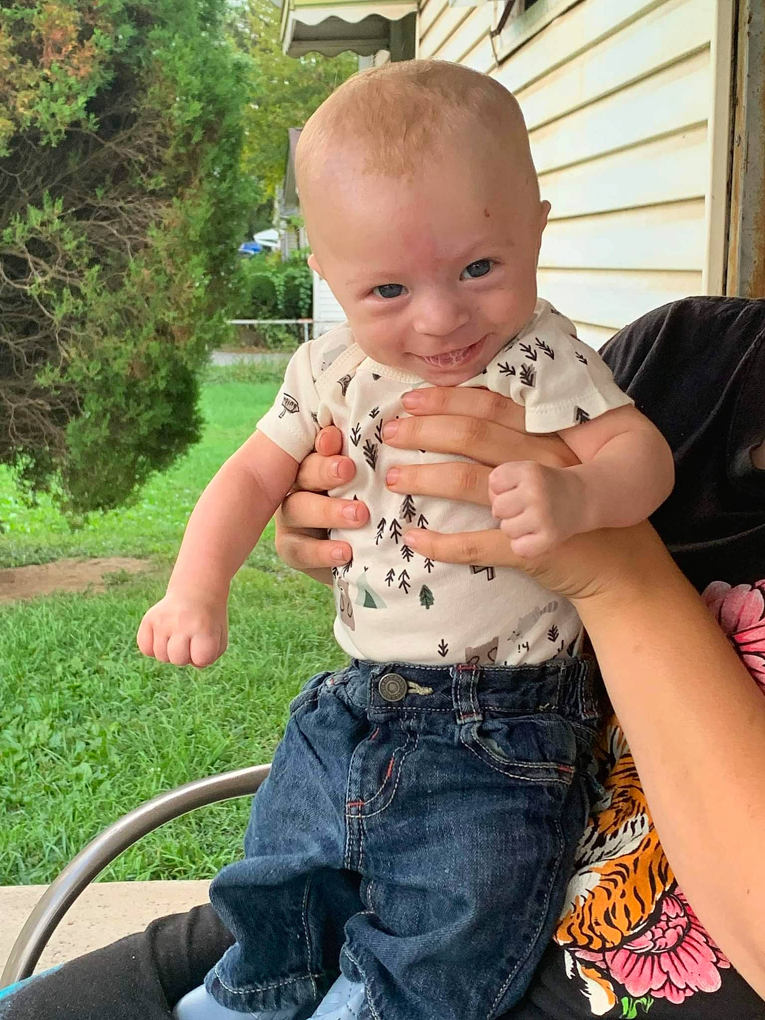 Raylynn joined the competition — help win amazing prizes! baby, baby_toddler_clothing, barefoot, chest, child, facial_expression, finger, fun, grass, happy, head, lawn, leisure, muscle, people_in_nature, person, plant, sitting, skin, toddler