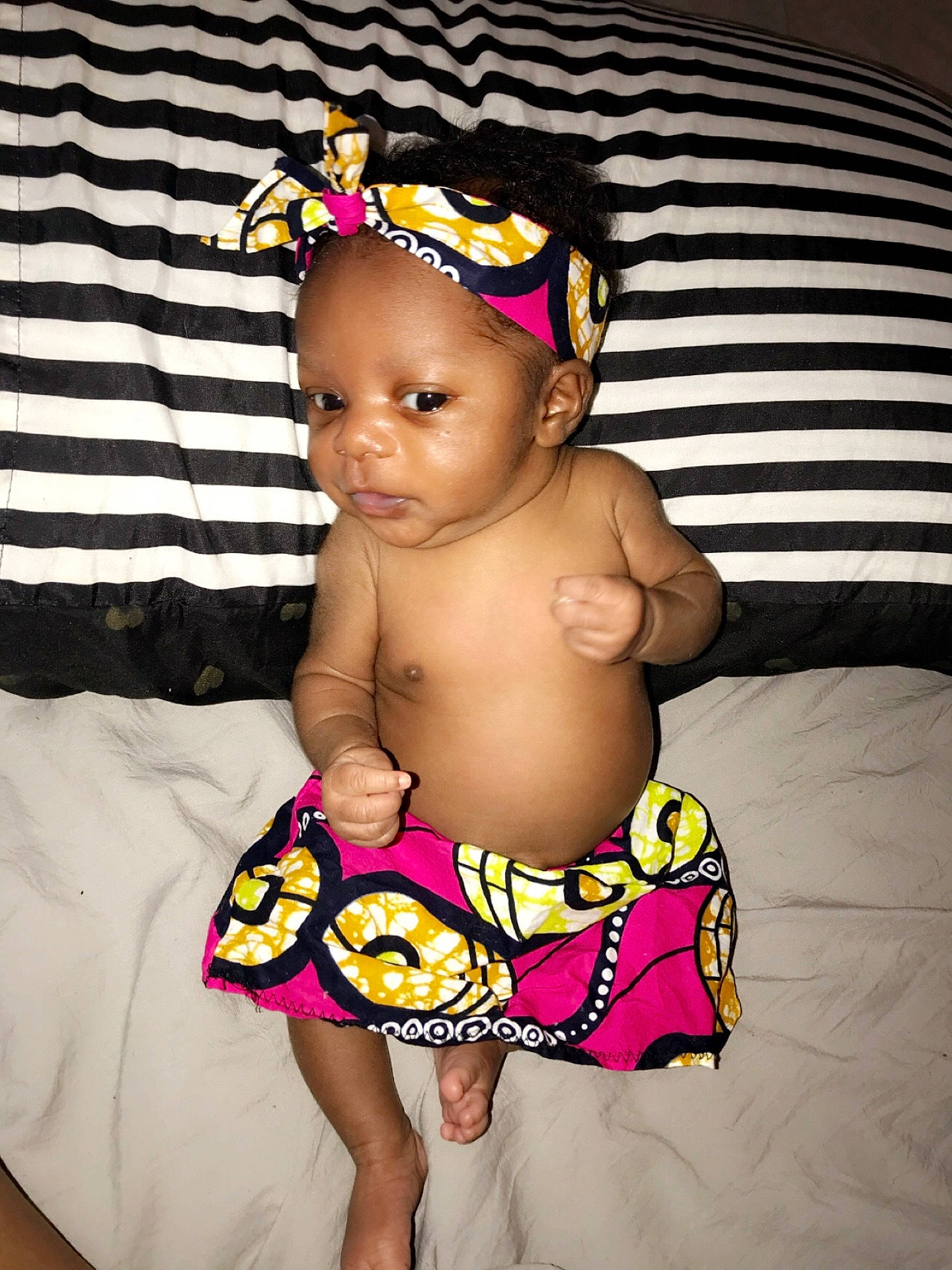 Camille joined the competition — help win amazing prizes! abdomen, child, fun, girl, hair_accessory, headgear, infant, magenta, person, pink, product, smile, toddler, trunk