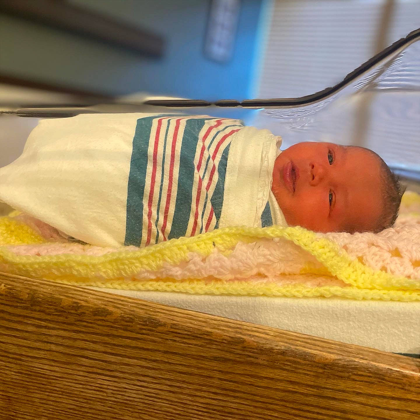 Kylani joined the competition — help win amazing prizes! baby, baby_products, baby_safety, baby_sleeping, baby_toddler_clothing, bedding, bedtime, child, comfort, flooring, hardwood, hat, infant_bed, linens, nap, pattern, person, room, toddler, towel