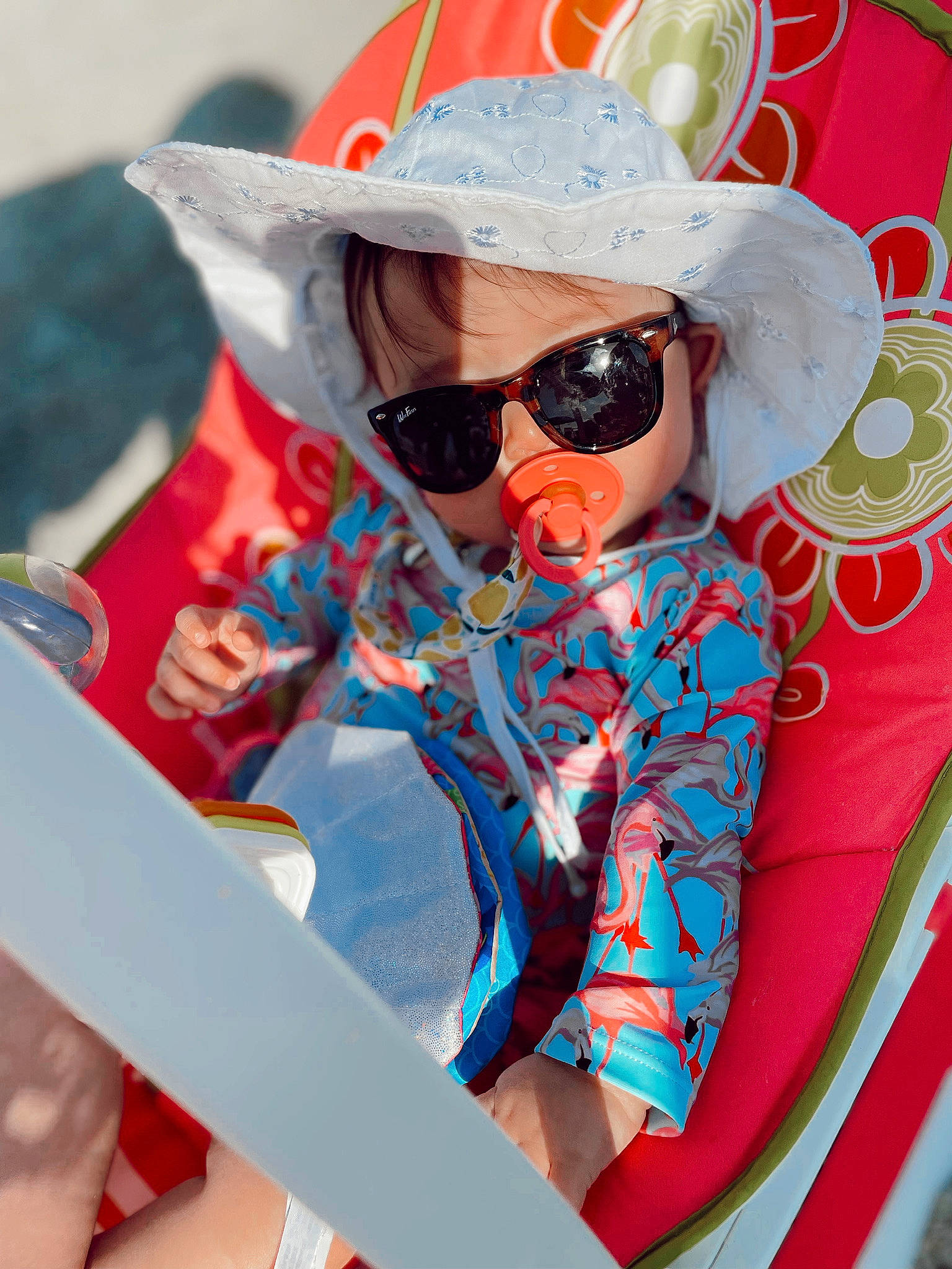 Laura Kate joined the competition — help win amazing prizes! beard, cap, cool, costume_hat, eyewear, face, glasses, goggles, happy, hat, headgear, headwear, magenta, orange, person, personal_protective_equipment, pink, red, street_fashion, sun_hat