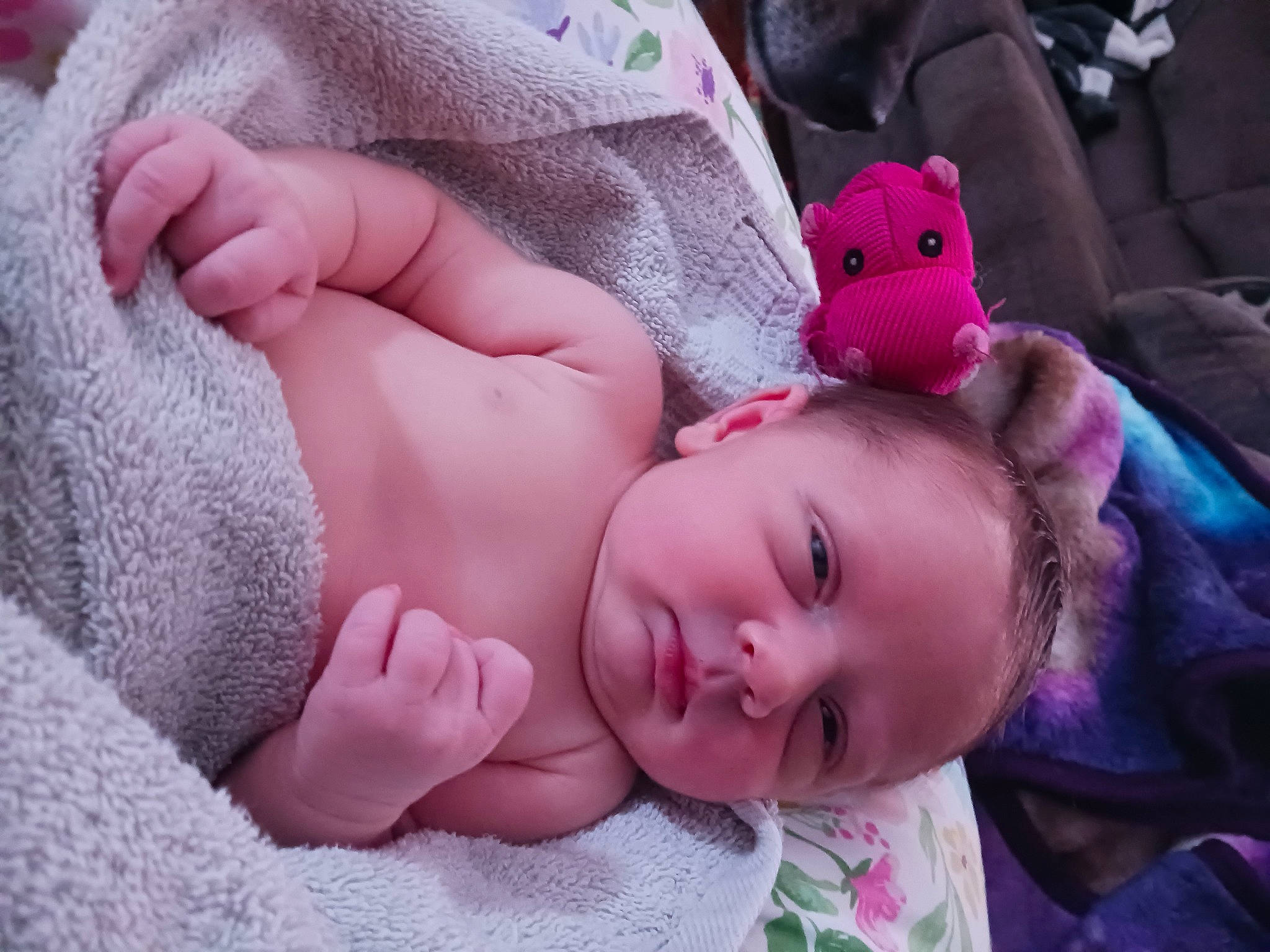 Peighton is registered to the contest to win money with this photo: baby, baby_sleeping, baby_toddler_clothing, cheek, child, comfort, eye, eyelash, hand, headgear, linens, lip, mouth, nail, nose, person, pink, skin, textile, toddler