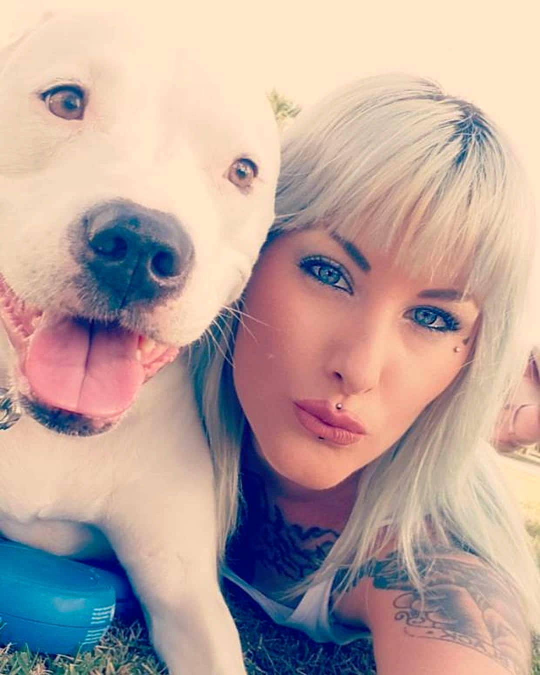 Blue is registered to the contest to win money with this photo: beauty, canidae, carnivore, cheek, companion_dog, dog, dog_breed, dogo_argentino, eye, face, fawn, head, lip, mouth, non_sporting_group, nose, puppy_love, selfie, skin, smile