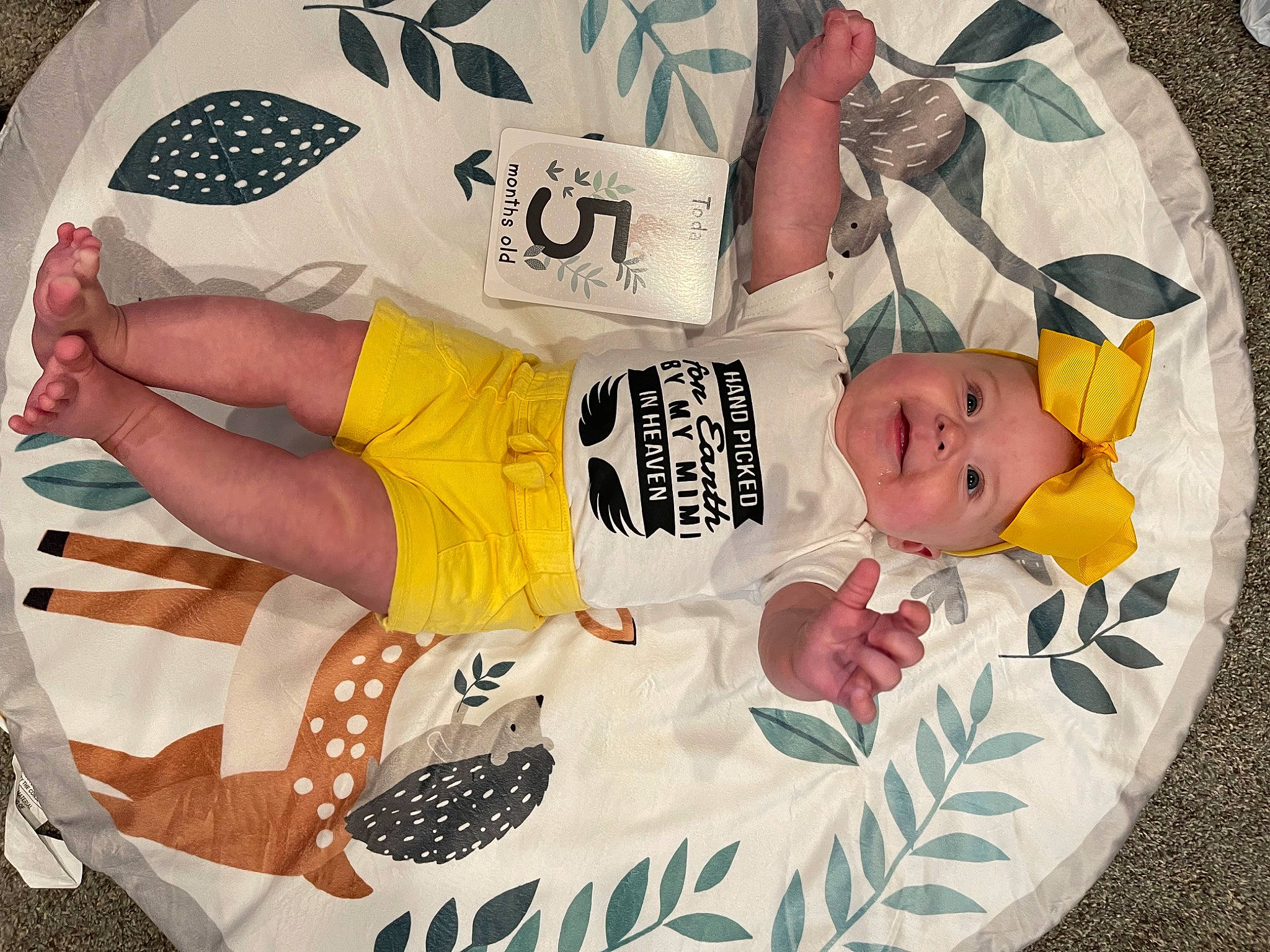 Jolene joined the competition — help win amazing prizes! baby, baby_products, baby_sleeping, baby_toddler_clothing, child, comfort, event, font, hand, headwear, human_leg, infant_bodysuit, linens, pattern, person, product, room, sleeve, t_shirt, textile