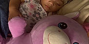 Malaya joined the competition — help win amazing prizes! baby, bedtime, blanket, bonnet, child, comfort, cuddle, cute, floral, indoors, onesie, peaceful, person, pink, portrait, rest, sleeping, soft_toy, stuffed_animal, toy