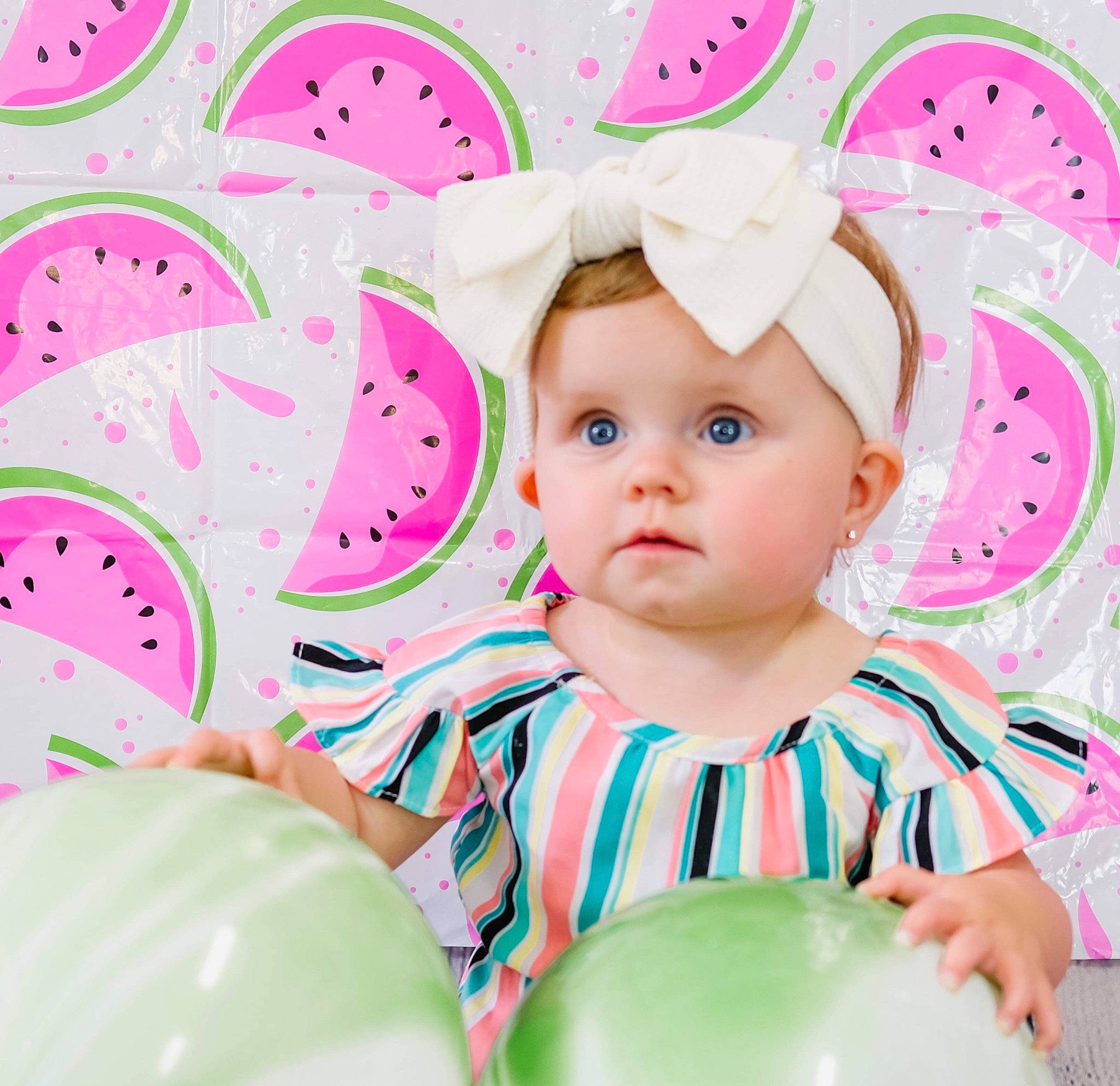 Aleia joined the competition — help win amazing prizes! baby, baby_toddler_clothing, balloon, cap, cheek, child, costume_hat, event, facial_expression, fashion_accessory, happy, headgear, headwear, magenta, party_supply, pattern, person, pink, sleeve, sweetness