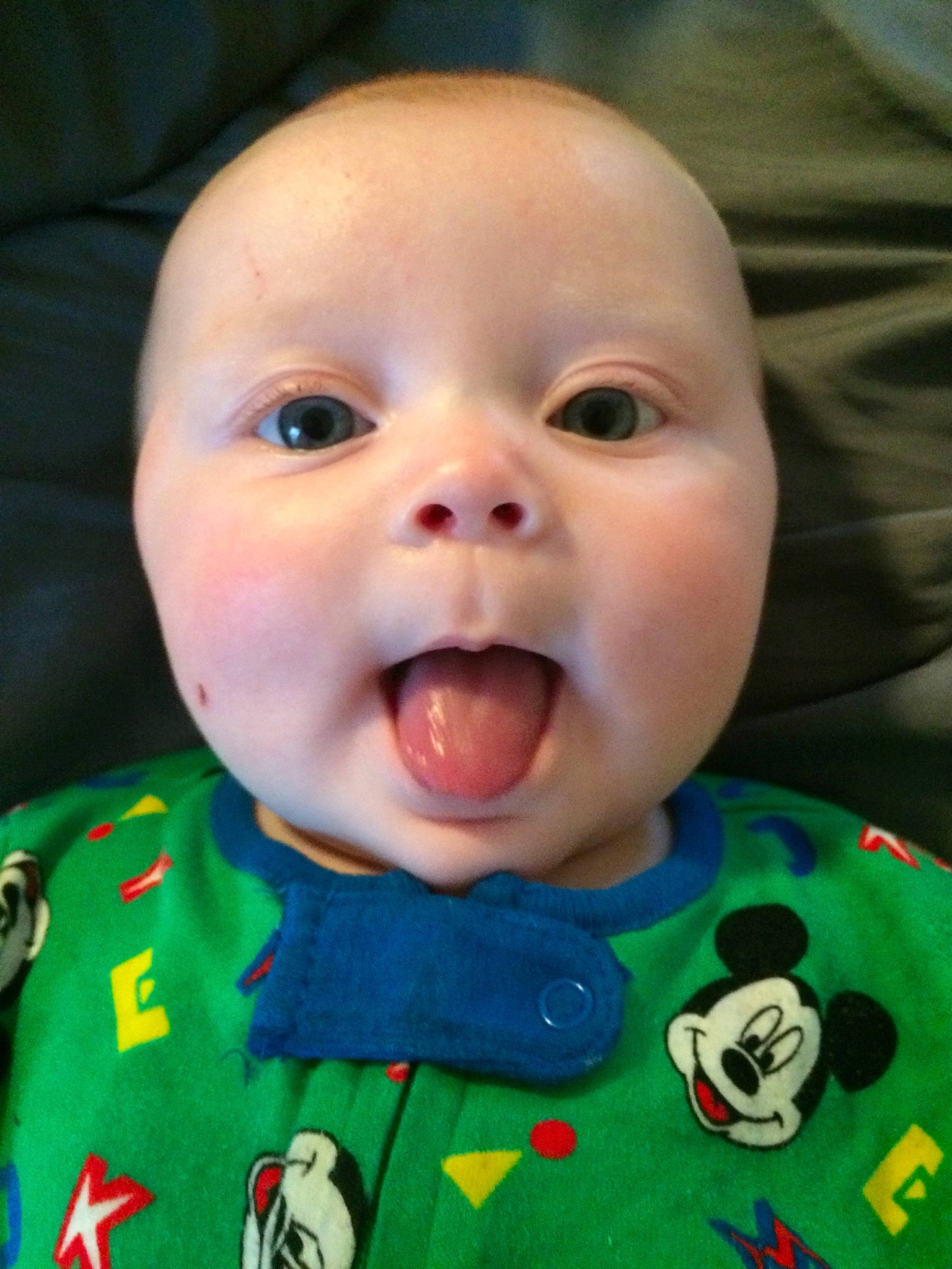 Kayne joined the competition — help win amazing prizes! baby, baby_laughing, baby_making_funny_faces, cheek, child, chin, eye, face, facial_expression, forehead, head, lip, mouth, nose, person, smile, surprised, toddler, tongue