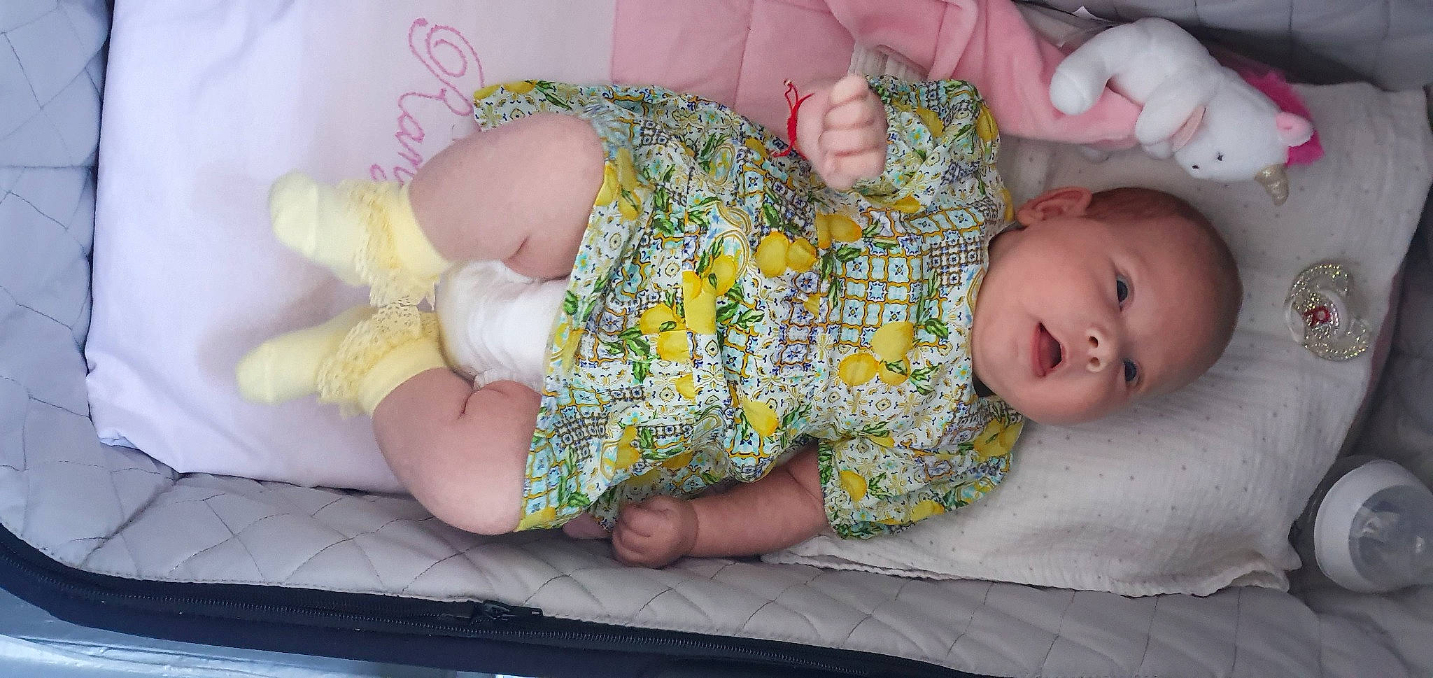 Ranya Georgiana joined the competition — help win amazing prizes! art, baby, baby_toddler_clothing, child, comfort, finger, grass, hand, headgear, human_leg, linens, nail, pattern, person, room, skin, sock, thigh, thumb, toddler