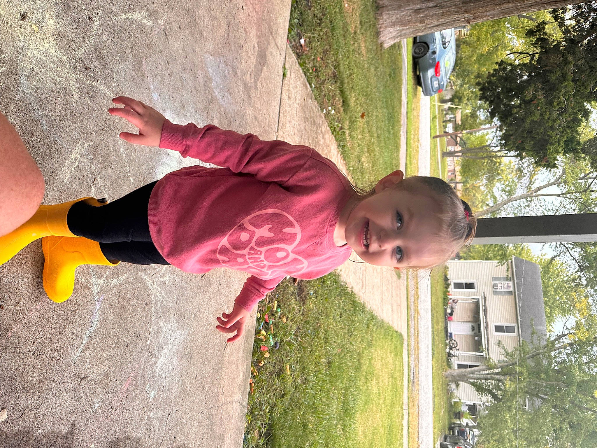 Bexley joined the competition — help win amazing prizes! baby, child, fun, grass, happy, human_leg, joy, leaf, leisure, magenta, people_in_nature, person, plant, shadow, soil, spring, thigh, tints_and_shades, toddler, tree