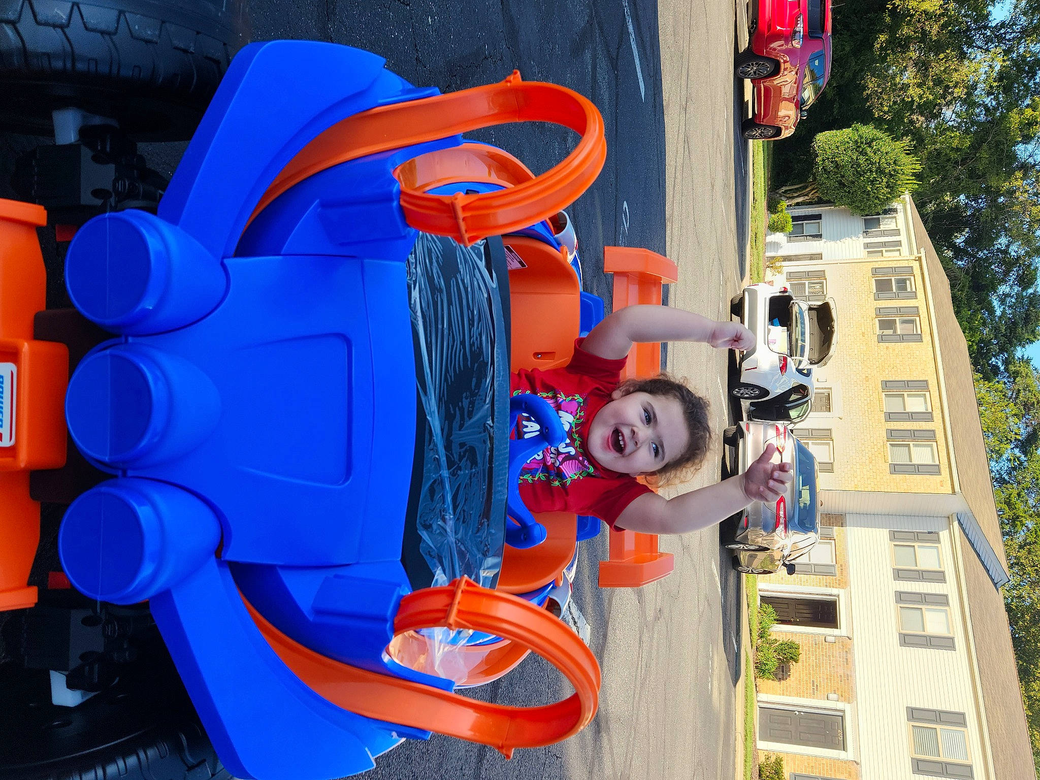 Lilian joined the competition — help win amazing prizes! art, blue, building, city, electric_blue, engineering, fun, gas, hat, house, leisure, machine, person, plastic, recreation, sky, smile, tree, window