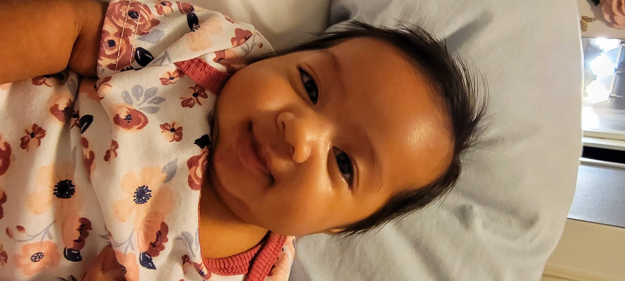 Emma-rose joined the competition — help win amazing prizes! baby, black_hair, cheek, chin, ear, eyebrow, eyelash, forehead, hairstyle, happy, headgear, iris, jaw, lip, mouth, neck, nose, person, skin, smile