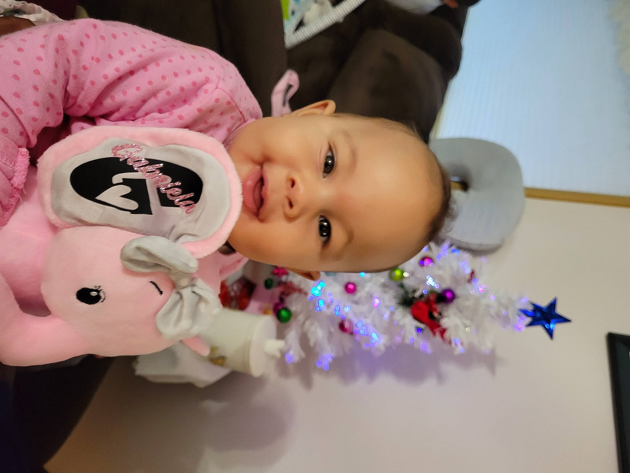 Gabriela joined the competition — help win amazing prizes! baby, baby_products, baby_toddler_clothing, baby_toys, cheek, child, eyelash, fun, happy, magenta, nose, person, petal, pink, room, smile, textile, toddler, toy