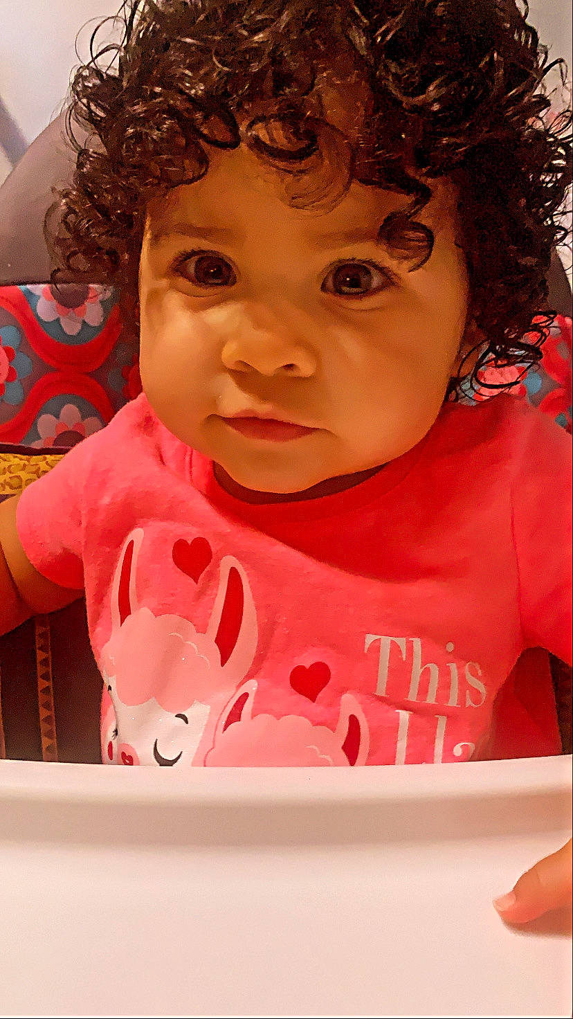 Anastasia is registered to the contest to win money with this photo: baby, cheek, child, ear, eyelash, facial_expression, forehead, hair, hairstyle, happy, iris, lip, mouth, neck, nose, organ, person, pink, product, skin