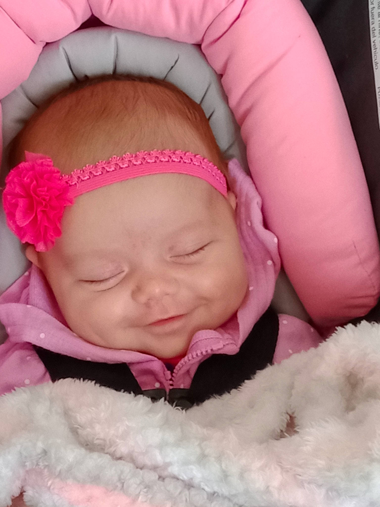 Arayah joined the competition — help win amazing prizes! baby, baby_sleeping, cap, cheek, chin, comfort, eye, eyebrow, face, happy, head, headwear, human_body, lip, mouth, nose, person, photograph, skin, smile