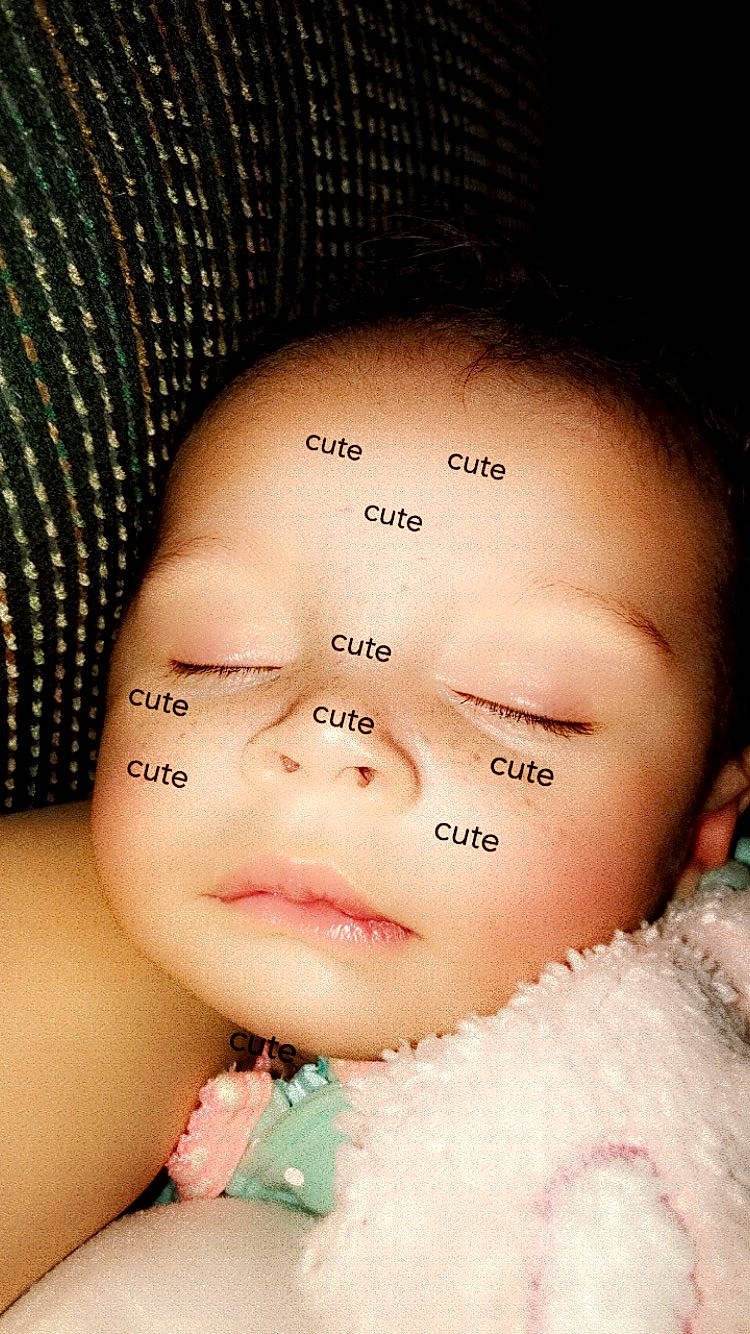 Rosemarie is registered to the contest to win money with this photo: baby, black_hair, cheek, chin, cool, eye, eyebrow, eyelash, finger, flash_photography, gesture, hairstyle, happy, human_body, jaw, lip, mouth, nose, person, skin