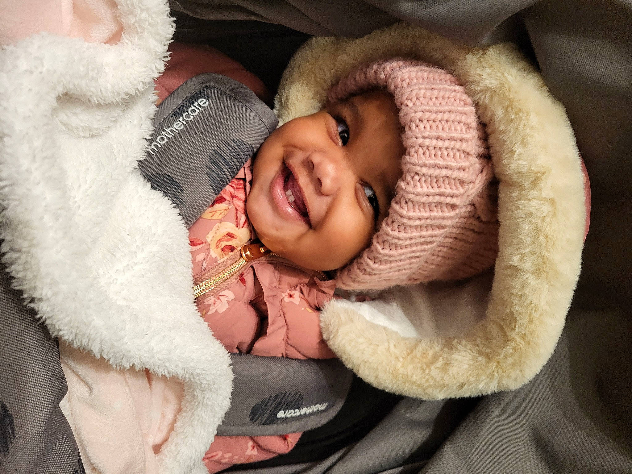 Alayah joined the competition — help win amazing prizes! baby, beard, cap, cheek, child, comfort, ear, eye, finger, fur, fur_clothing, happy, headwear, human_body, joy, lip, nose, person, santa_claus, skin