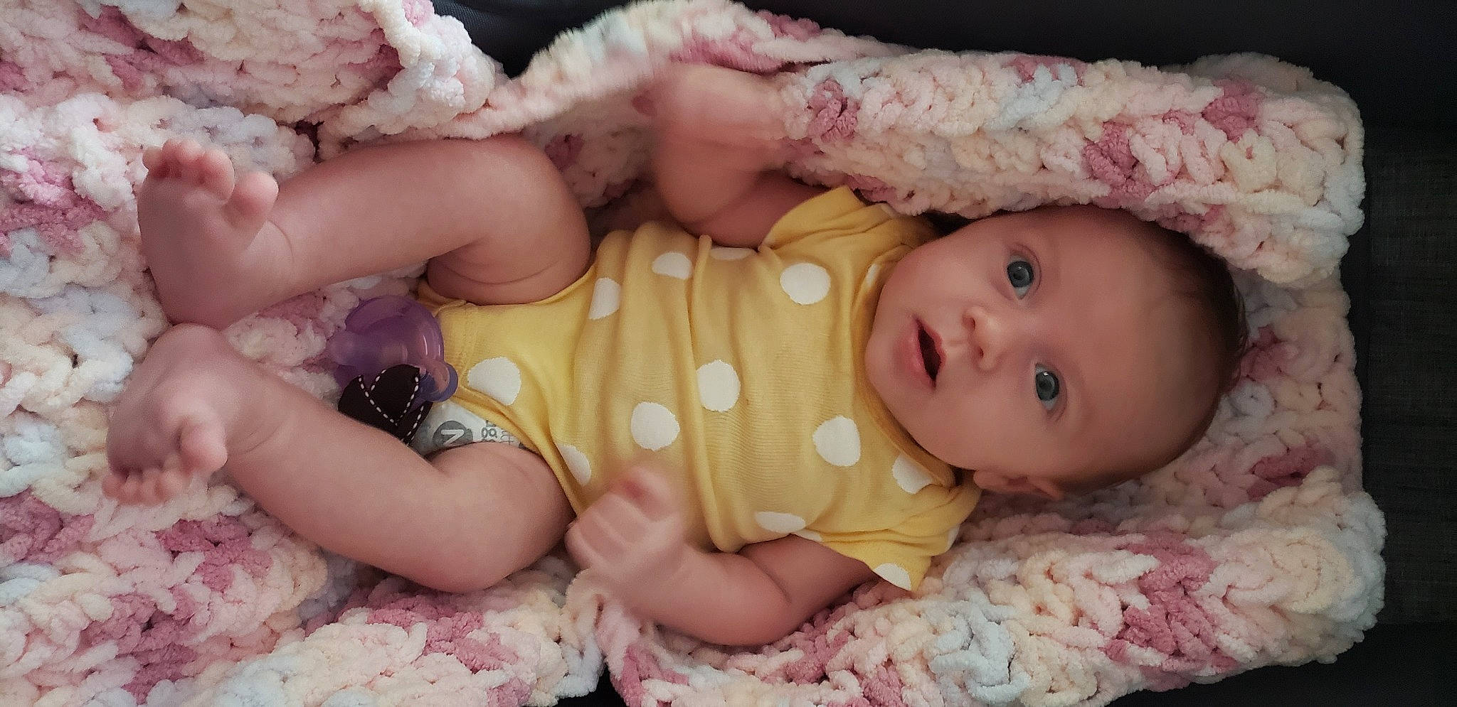 Antonina is registered to the contest to win money with this photo: arm, baby, baby_sleeping, baby_toddler_clothing, cheek, comfort, eye, facial_expression, finger, gesture, hand, head, headgear, iris, lip, mammal, nail, person, pink, skin