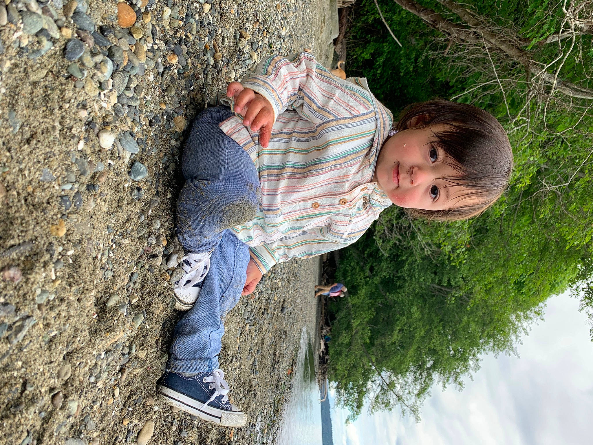 August joined the competition — help win amazing prizes! child, fun, grass, person, plant, toddler, tree, trunk, wood