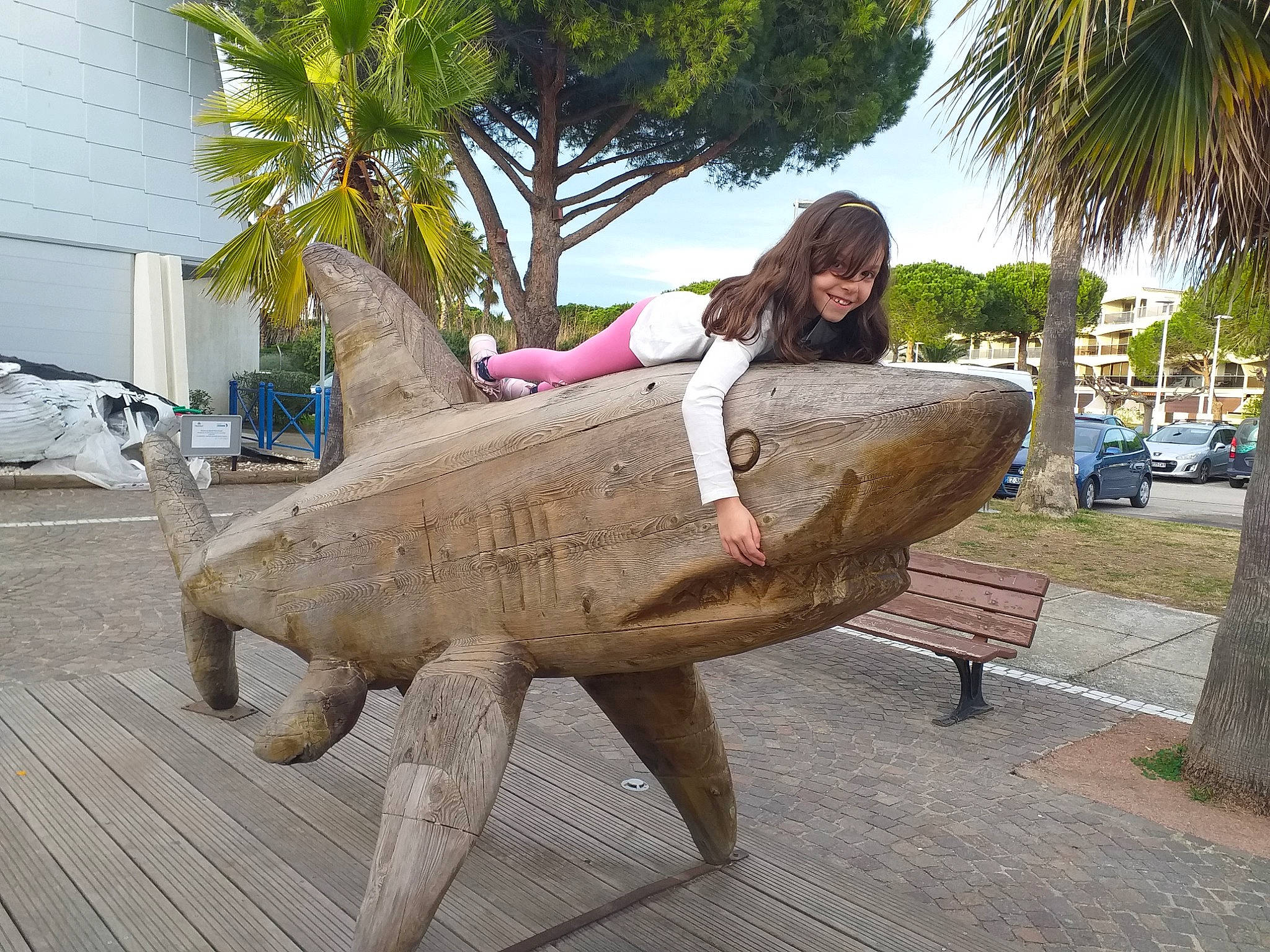 Kelly participe au concours pour gagner de l'argent avec cette photo : art, fish, joy, leisure, person, plant, sculpture, statue, tree, vacation, wood