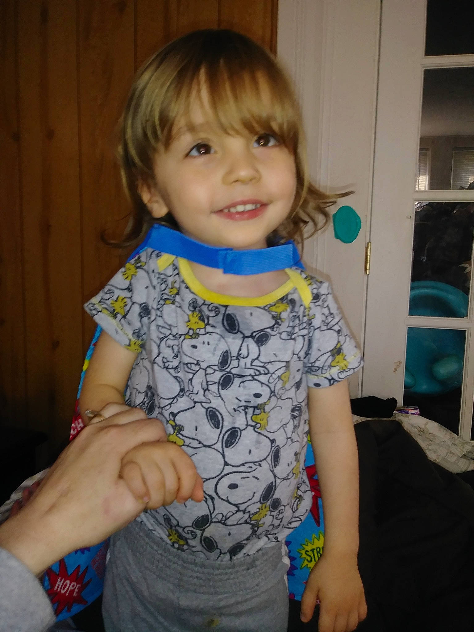 Michael joined the competition — help win amazing prizes! cheek, child, neck, person, smile, standing, t_shirt, toddler