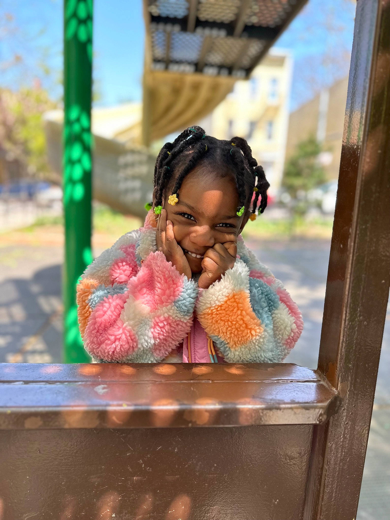 Leighton joined the competition — help win amazing prizes! child, city, eyewear, fun, happy, leisure, magenta, person, play, portrait_photography, recreation, sitting, sky, street, sunlight, temple, travel, vacation, water, wood