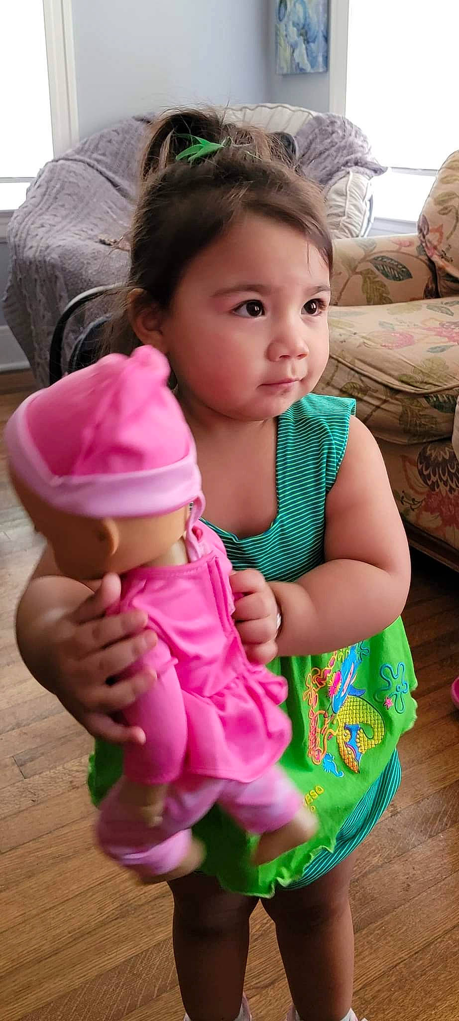 Amelia joined the competition — help win amazing prizes! arm, baby_toddler_clothing, cheek, chin, eye, finger, gesture, hairstyle, hand, head, human_body, joint, neck, nose, person, photograph, product, shoulder, skin, sleeve