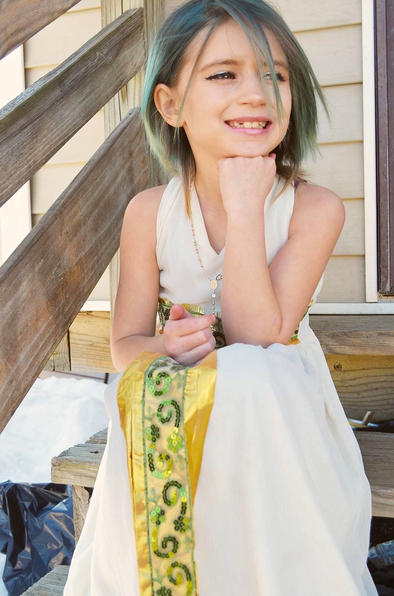 Evangeline joined the competition — help win amazing prizes! beauty, black_hair, day_dress, eye, face, fashion_design, flash_photography, formal_wear, happy, head, joy, long_hair, neck, person, shoulder, skin, sleeve, smile, street_fashion, textile