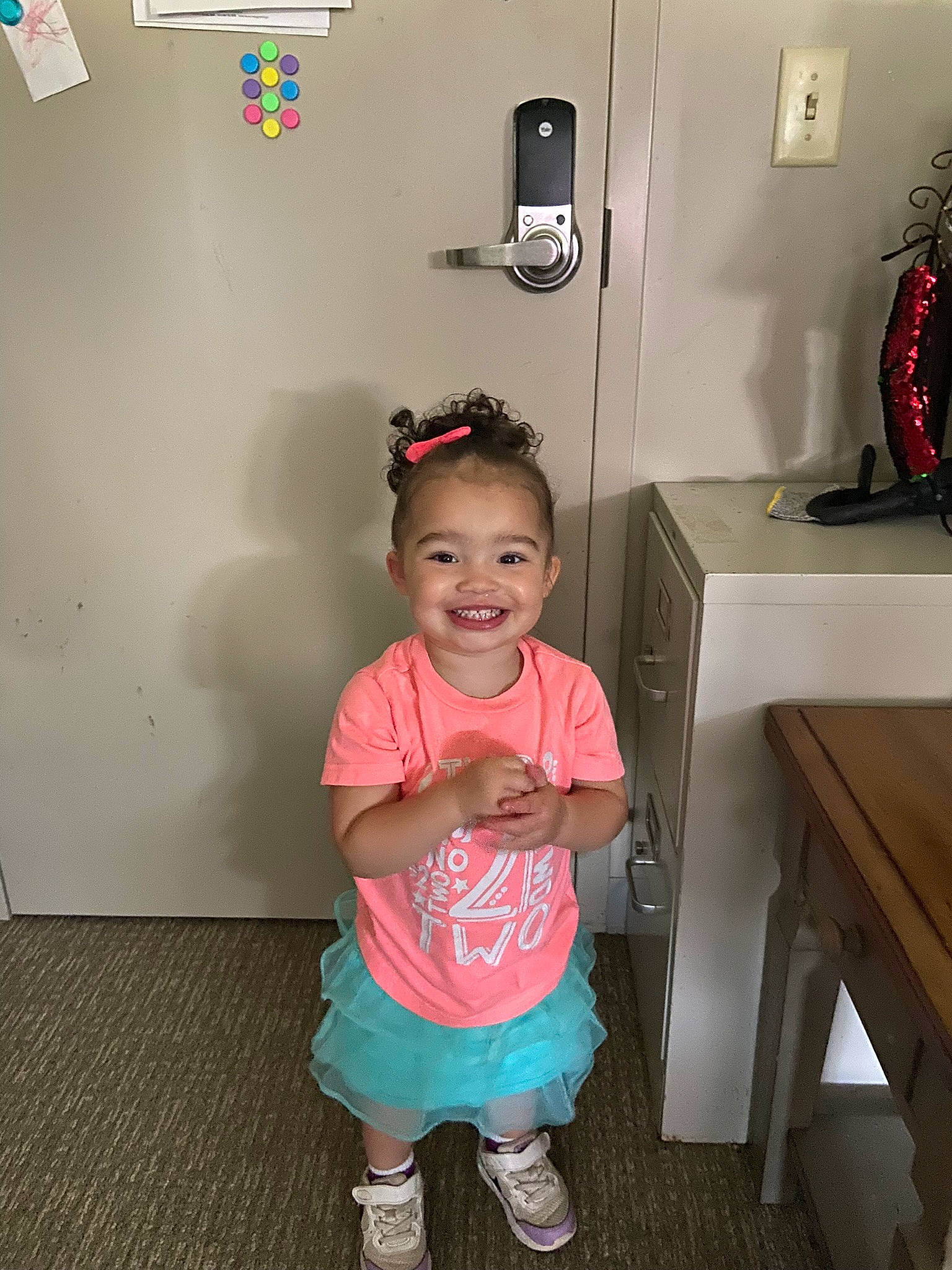 Charliegh joined the competition — help win amazing prizes! baby_toddler_clothing, beauty, child, design, drawer, eyewear, flooring, happy, hat, joy, pattern, person, product, room, shorts, sleeve, smile, sock, standing, t_shirt