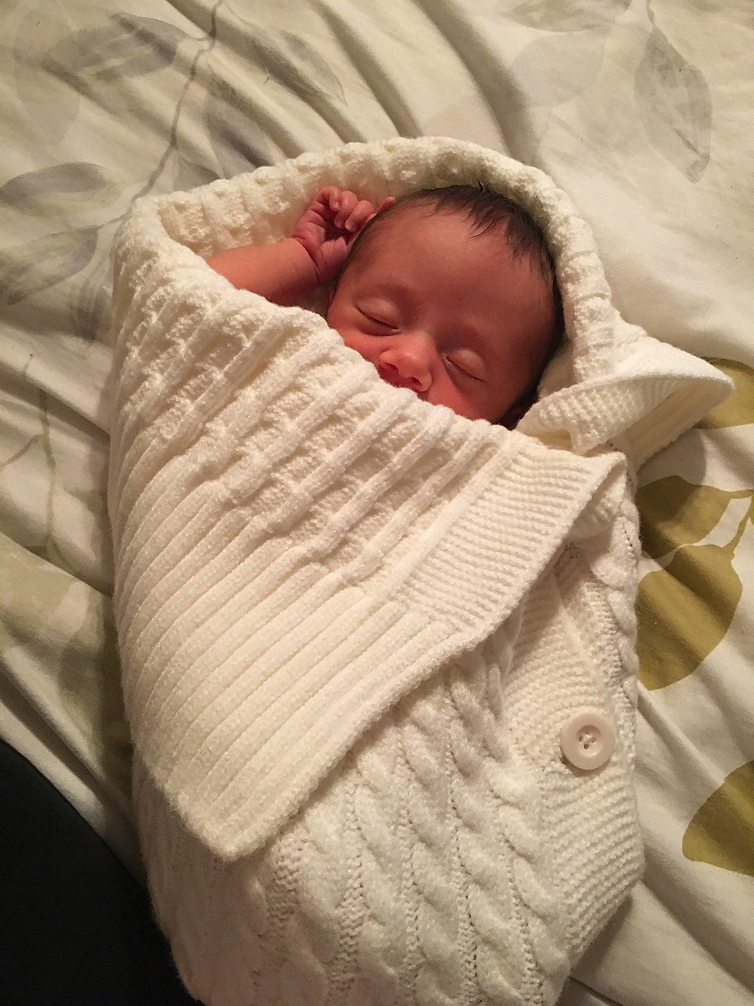 Alaina is registered to the contest to win money with this photo: baby, baby_sleeping, bedtime, blanket, child, comfort, linens, person, product, sleep, textile, toddler, wool