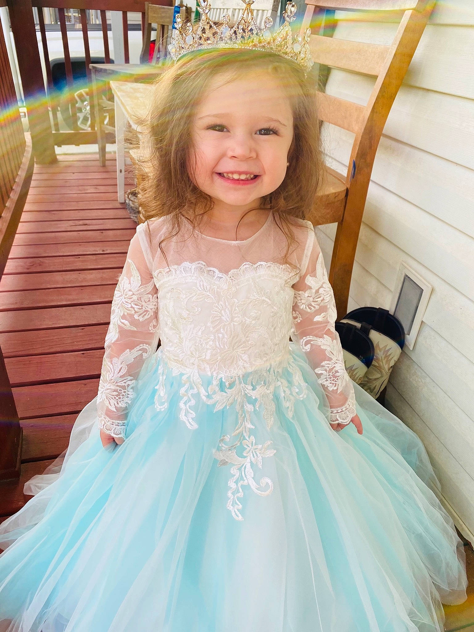Jaylee is registered to the contest to win money with this photo: bridal_clothing, bridal_party_dress, day_dress, dress, face, fashion, fun, hair, happy, head, iris, joy, one_piece_garment, person, photograph, pink, sleeve, smile, standing, toddler