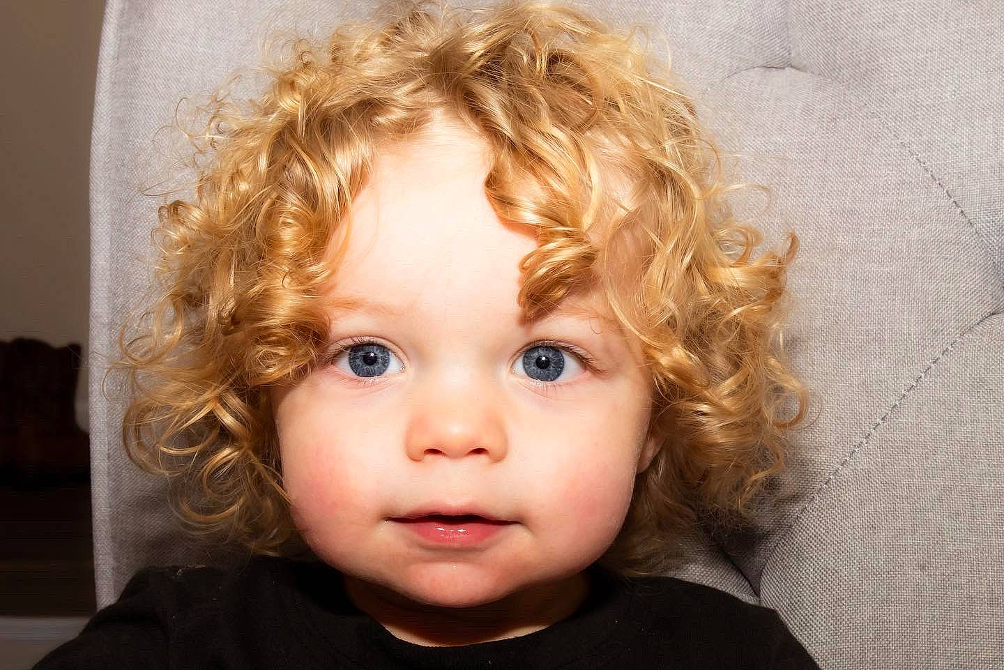 Lander joined the competition — help win amazing prizes! blond, cheek, child, eye, eyebrow, eyelash, face, flash_photography, forehead, head, iris, jaw, lip, long_hair, mouth, nose, person, ringlet, skin, toddler